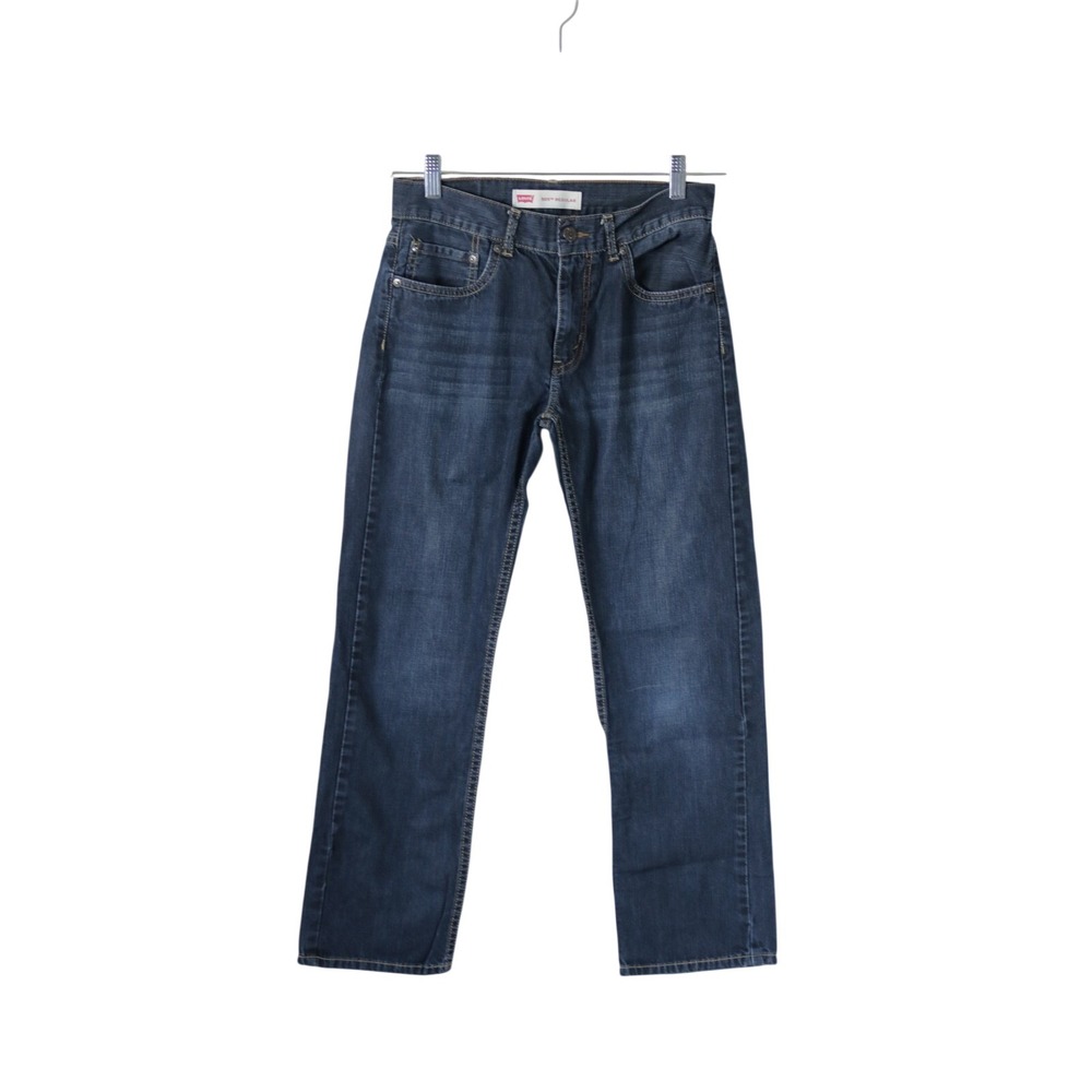Boys‎ Levis 505 Regular Fit Boys Jeans Dark Wash Straight Leg Size 16 Reg 28x28
